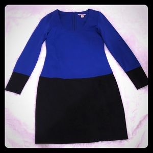 NWOT Banana Republic blue black color-block dress